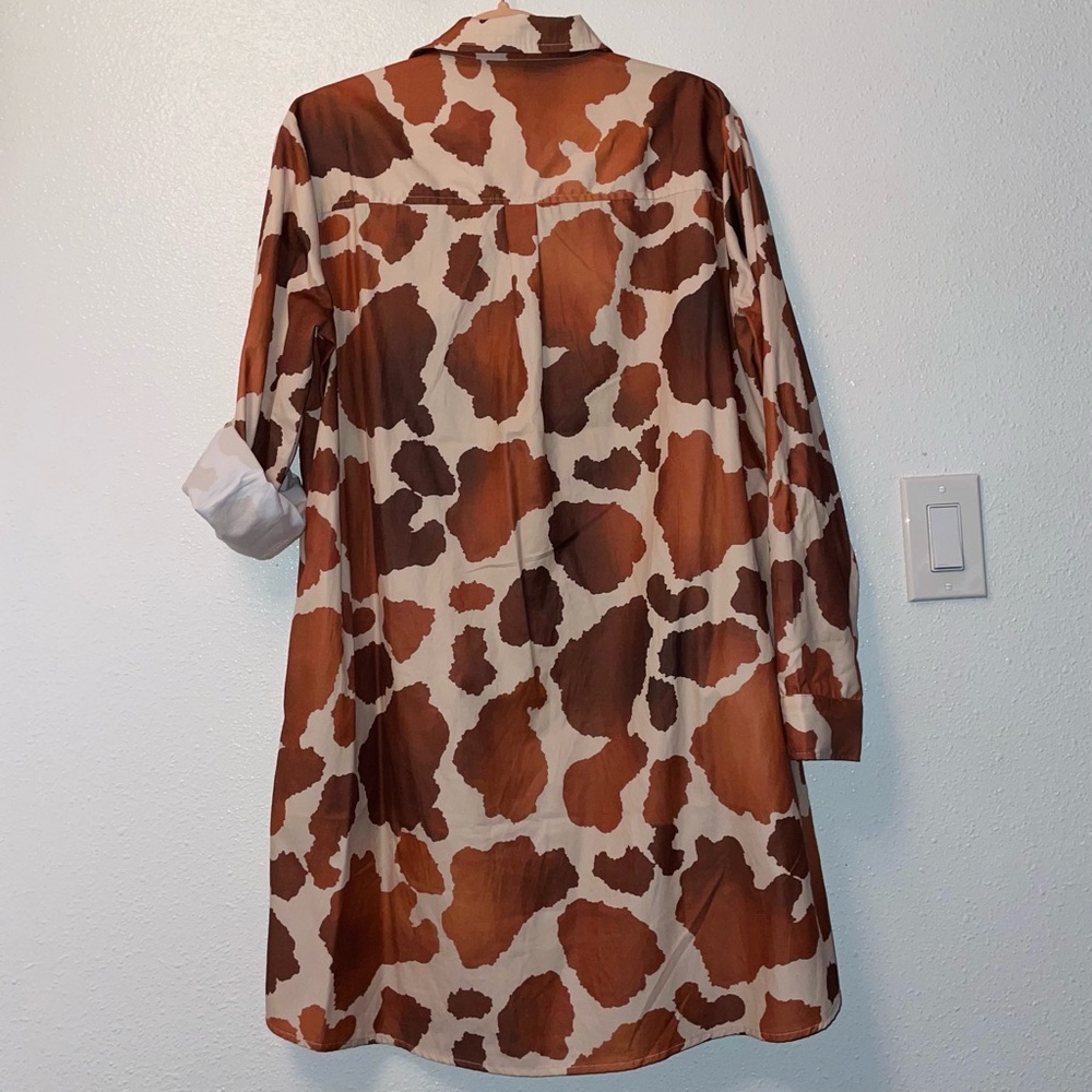 Cowhide Embroidered Dress - Picture 2 of 6